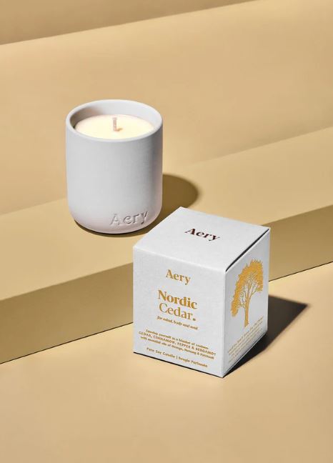 Nordic Cedar Votive Candle - Aery Living