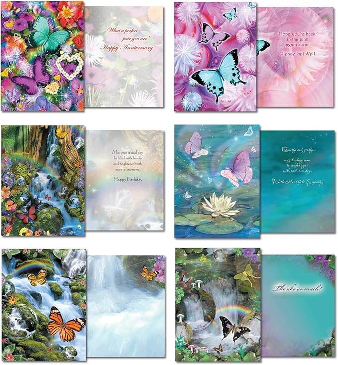 On Butterfly Wings Greeting Card Box (20 assorted)