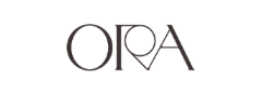 ORA logo in black on a white background