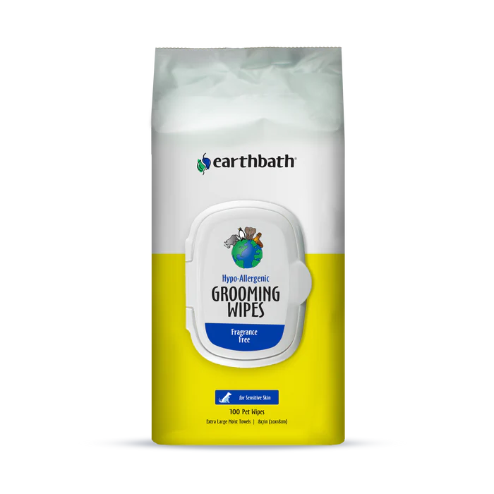 Grooming Wipes Hypo Allergenic for Dogs Earthbath
