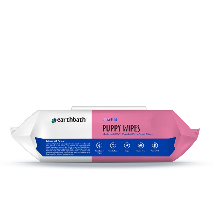 Puppy Wipes Earthbath Wild Cherry - 100's