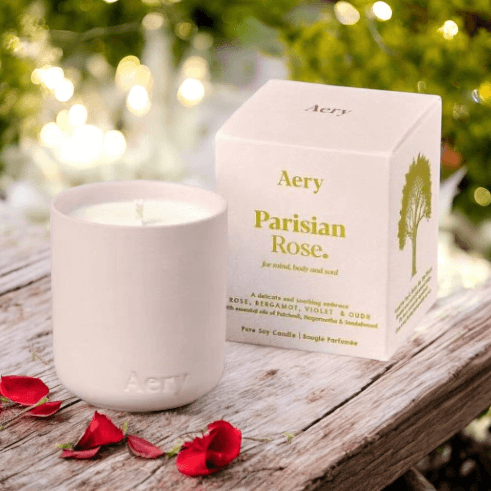 Parisian Rose Votive Candle - Aery Living