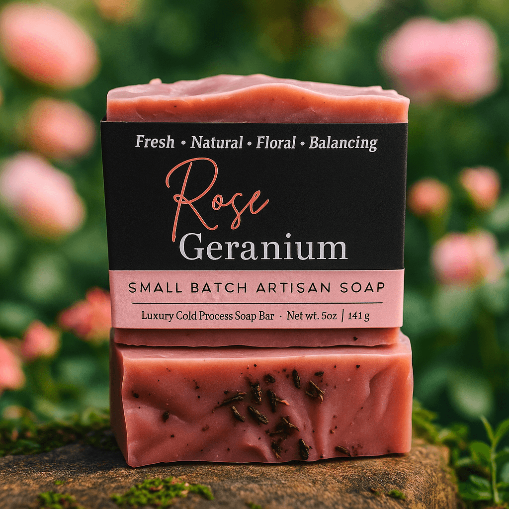 Rose Geranium Bar Soap - Soap Boutique
