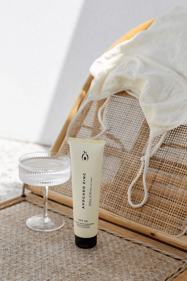 SPF 30 Natural Body Sunscreen - Avocado Zinc