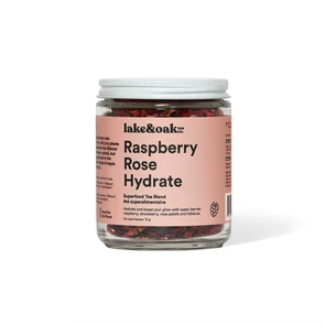Raspberry Rose Hydrate – Superfood Tea Blend (300g) | Lake & Oak