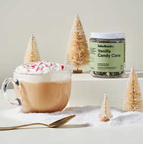 Vanilla Tea Candy Cane – Organic Superfood Tea Blend (300g) | Lake & Oak Tea