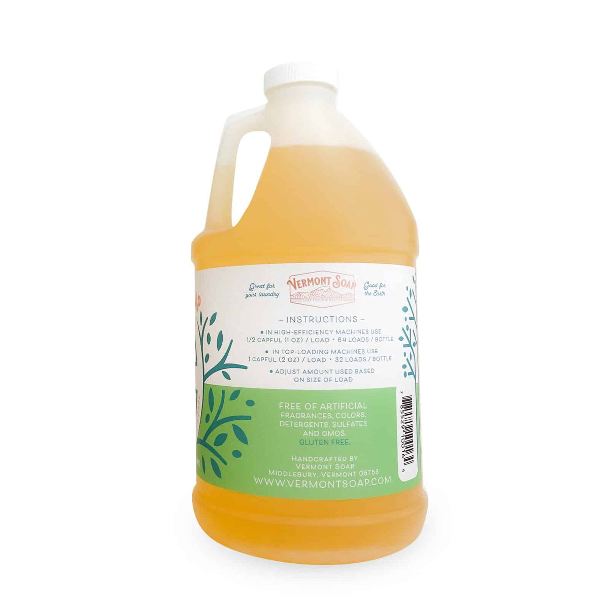 Spring Breeze Laundry Soap – 64oz / 1.89L | Vermont Soap