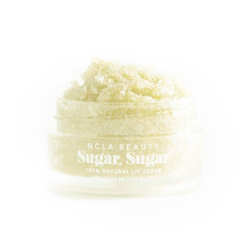 NCLA Beauty Sugar Sugar lip scrub on a white background