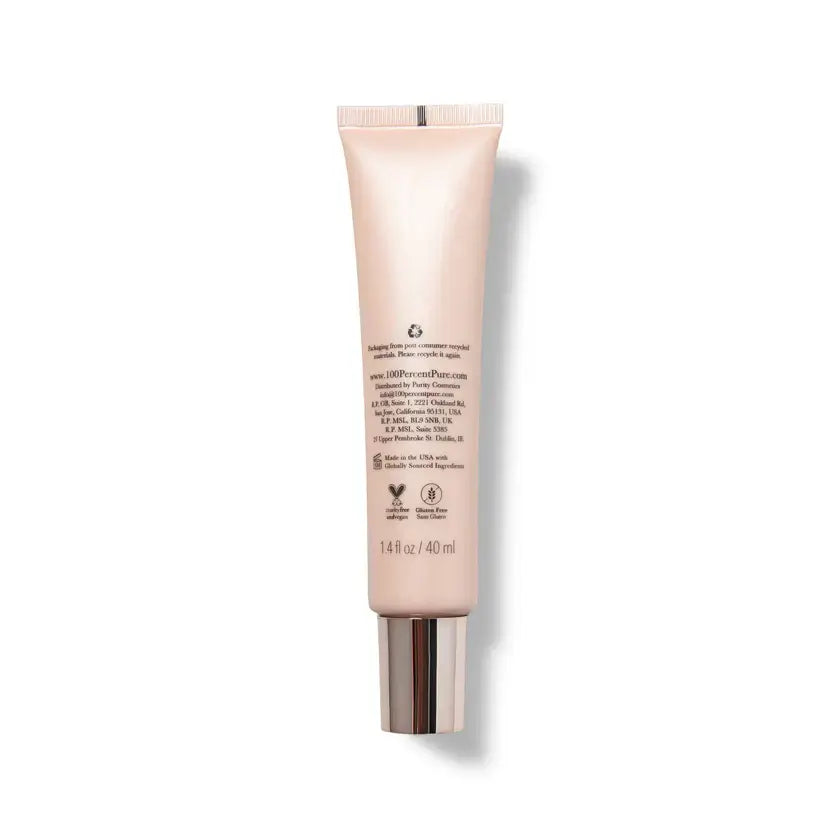Skincare tube on a white background