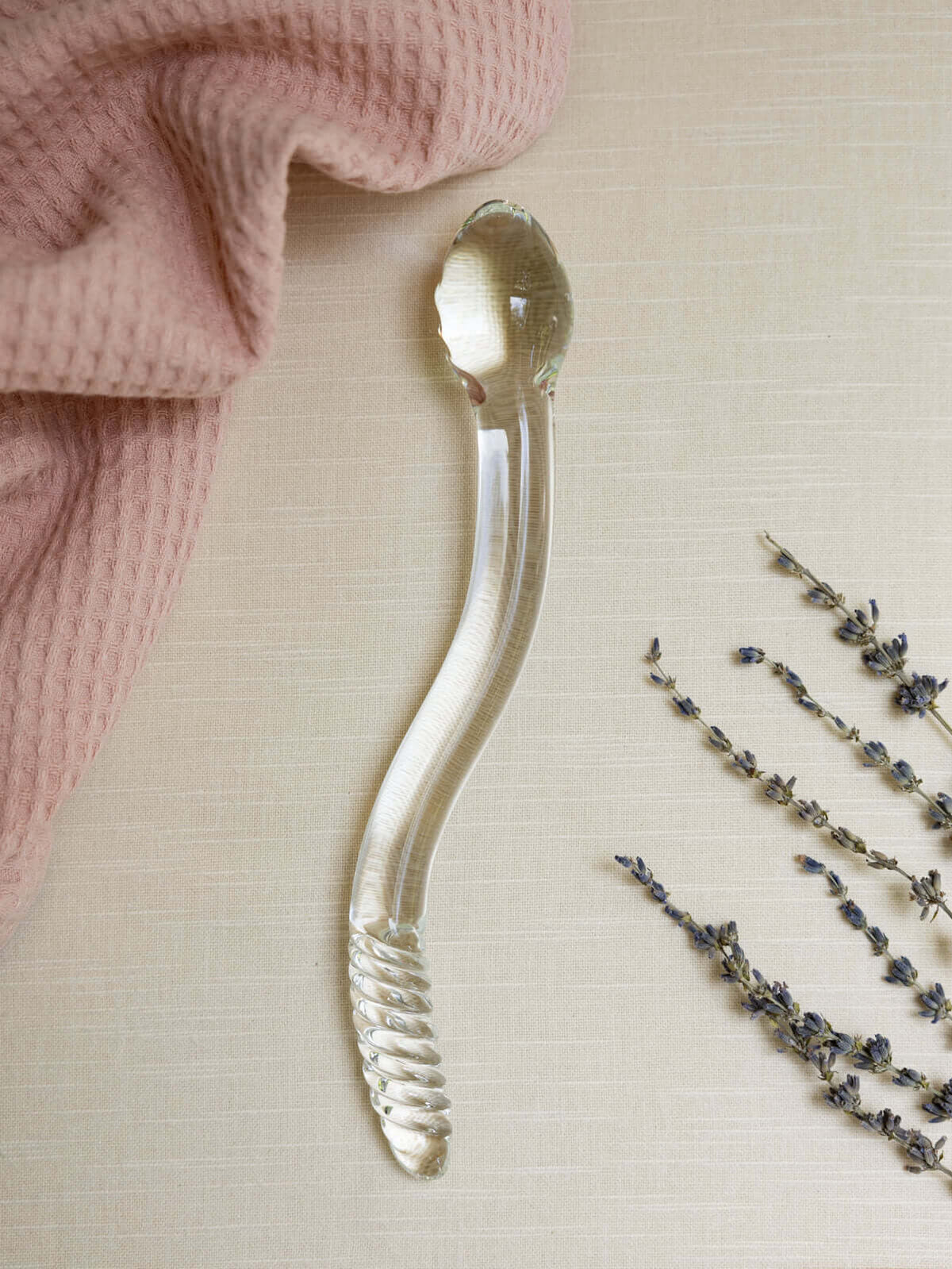 Tansy Wave Glass Dildo – 10" Borosilicate Glass Pleasure Toy