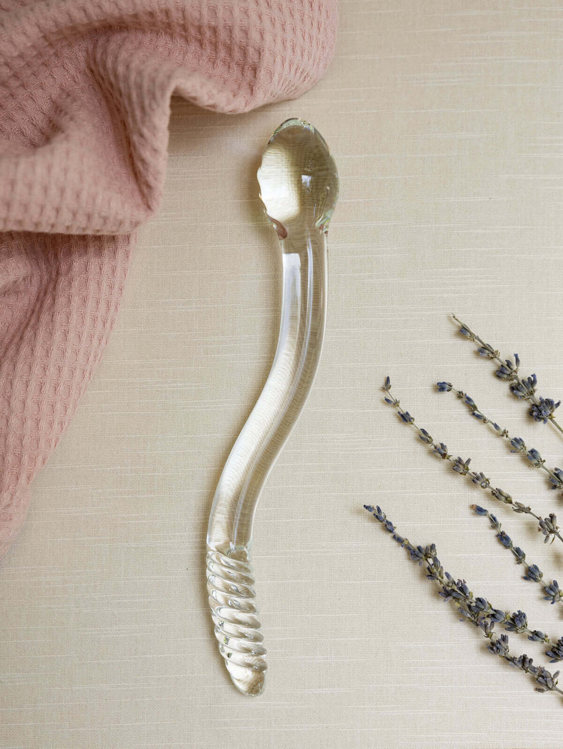 Tansy Wave Glass Dildo – 10" Borosilicate Glass Pleasure Toy