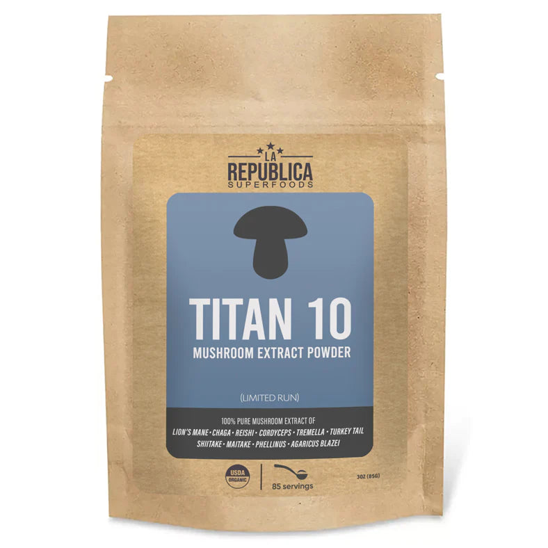 Titan 10 Mushroom Extract Powder 85g *Limited Edition* - La Republica