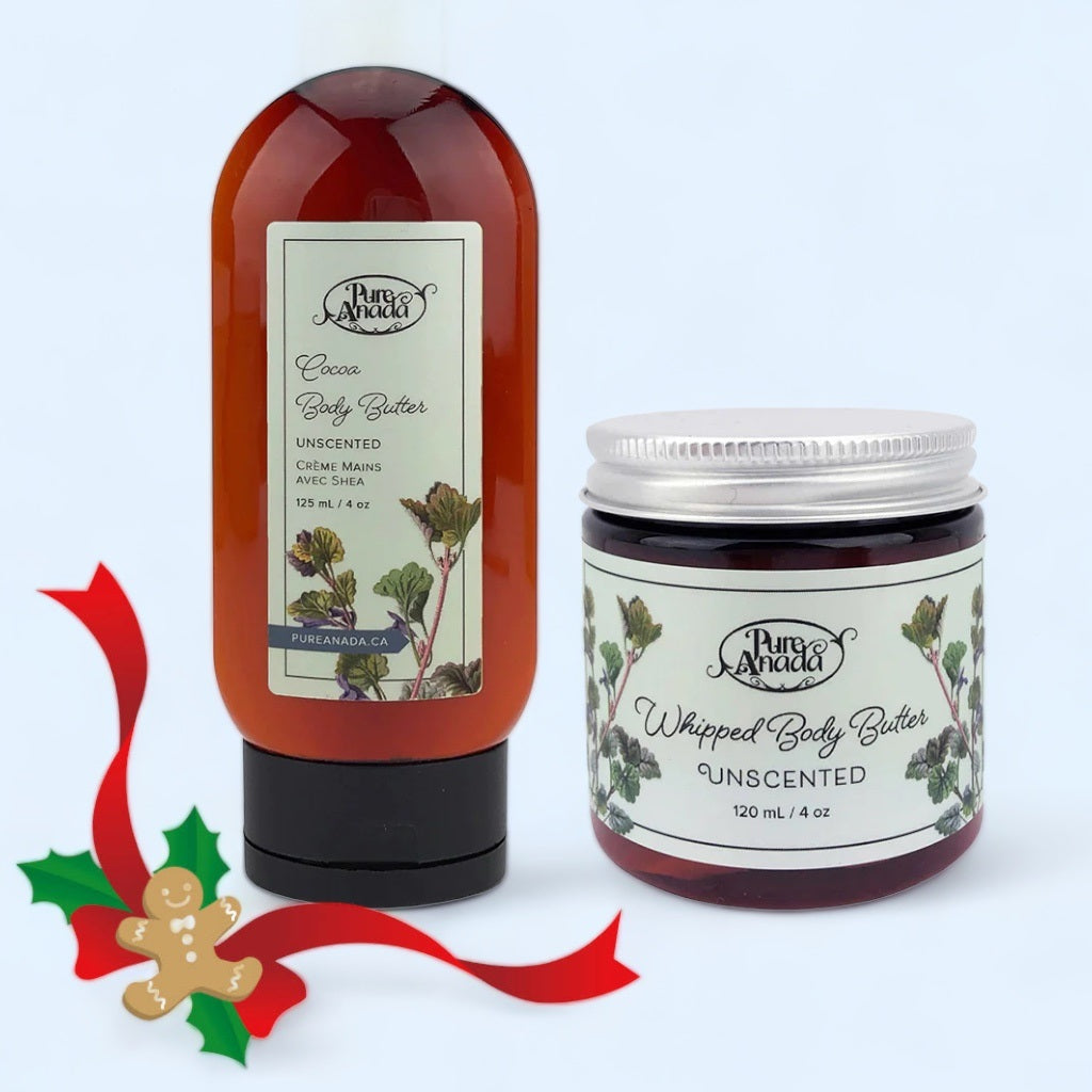 Unscented Natural Body Butter Collection - Pure Anada