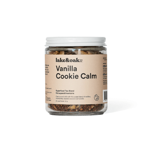 Vanilla Cookie Calm – Organic Superfood Tea Blend (80g) | Lake & Oak Tea
