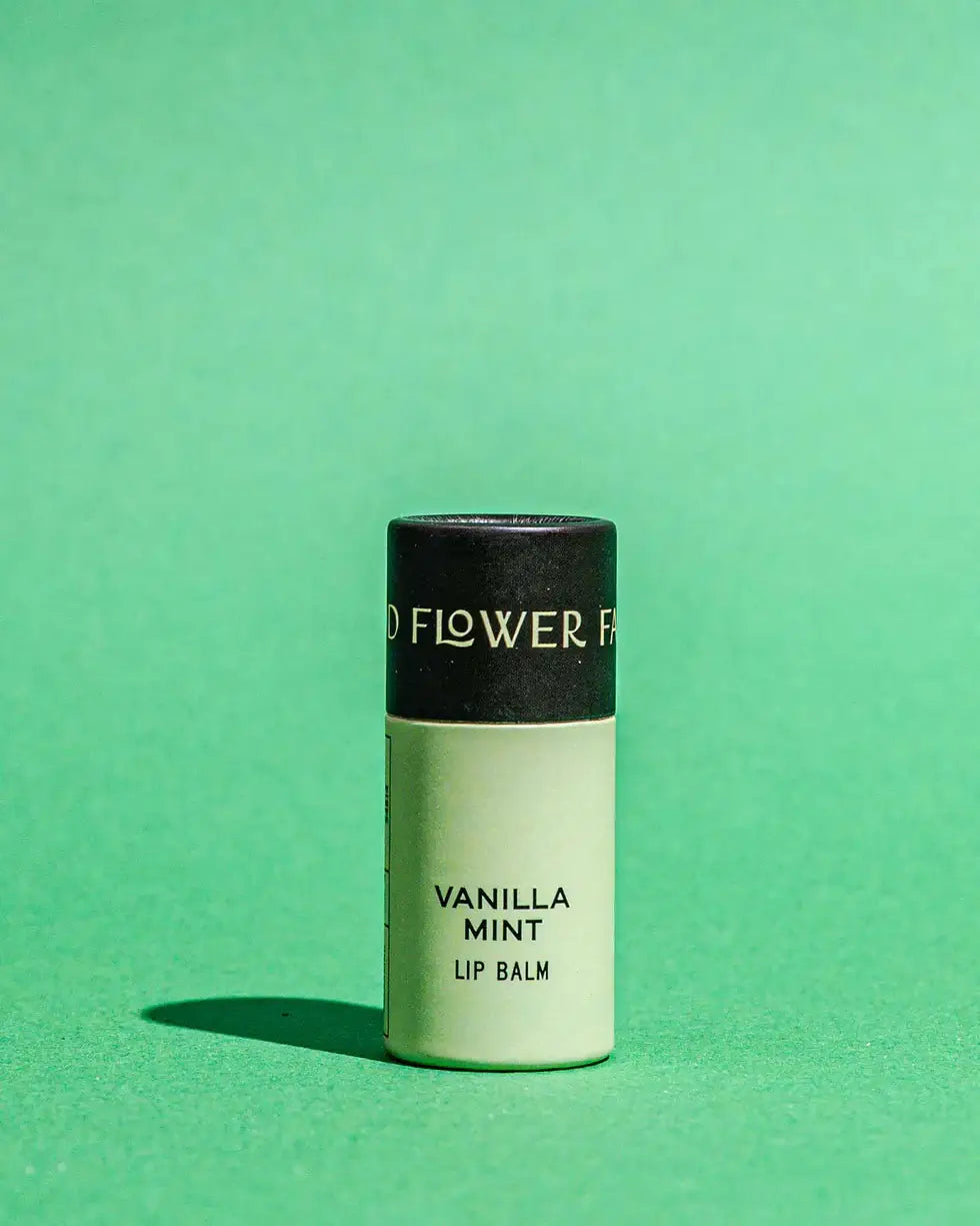 Vanilla Mint Organic Lip Balm – 0.30oz | Good Flower Farm
