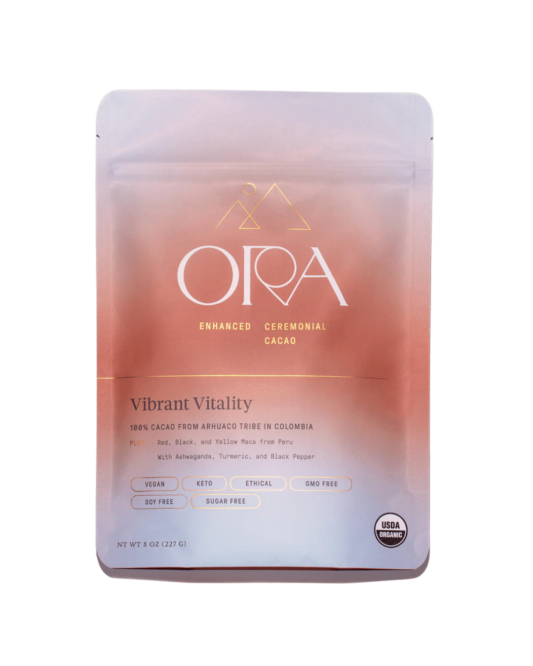 Vibrant Vitality - Enhanced 100% Pure Organic Ceremonial Cacao 1/2lb