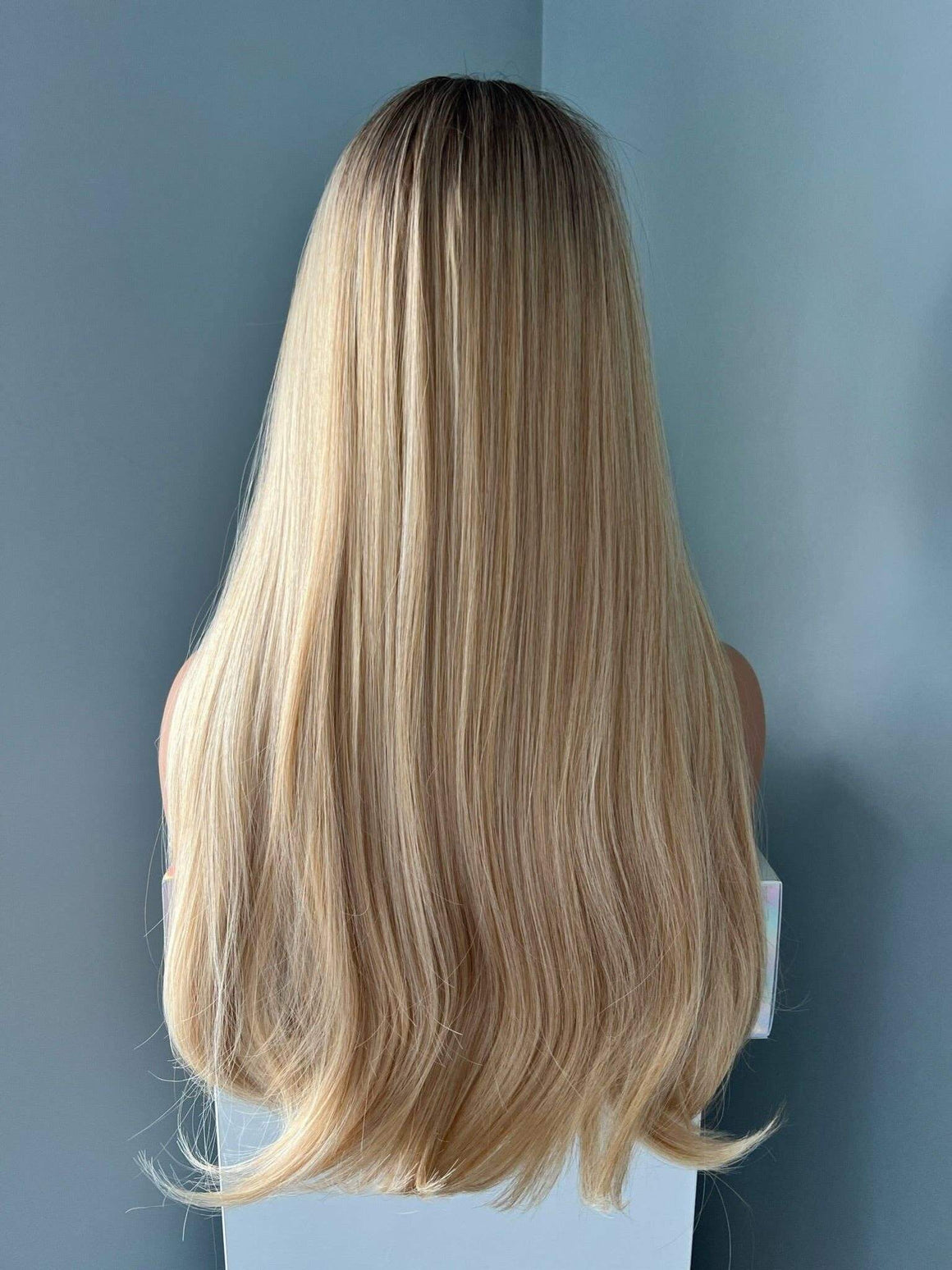 Whitney Long Blonde Wig with Bangs