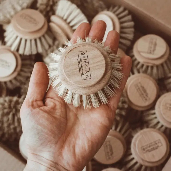 Wooden Dish Brush | Plant-Based Bristles - by Goldrick