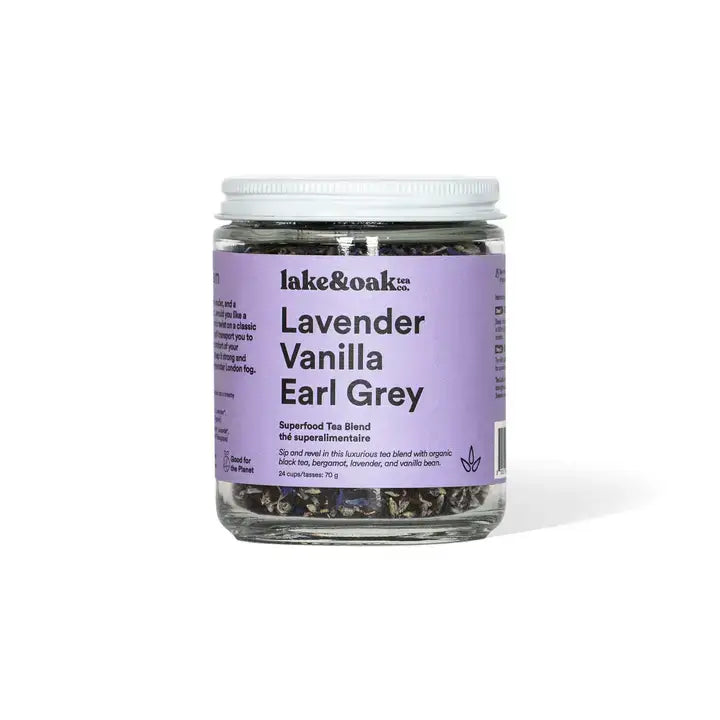 Lavender Vanilla Earl Grey - Superfood Tea Blend 226.8g-Lake Oak Tea-Live in the Light Naturally Ltd