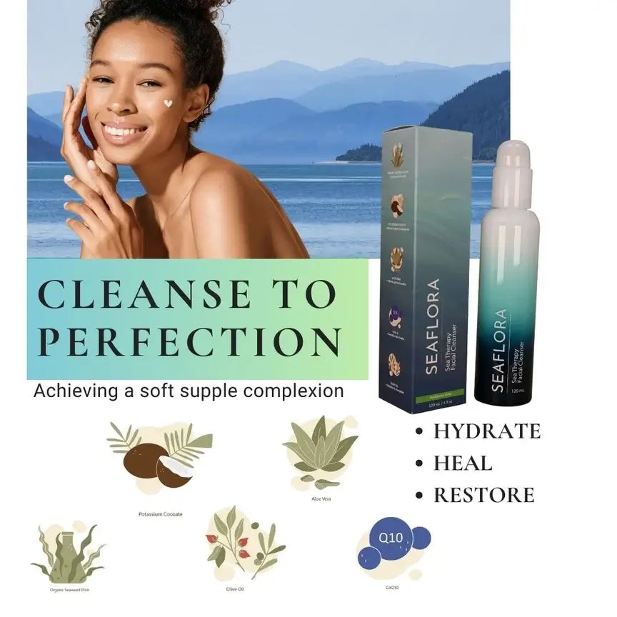 Seaflora Sea Therapy Facial Cleanser 120ml-Live in the Light Naturally Ltd