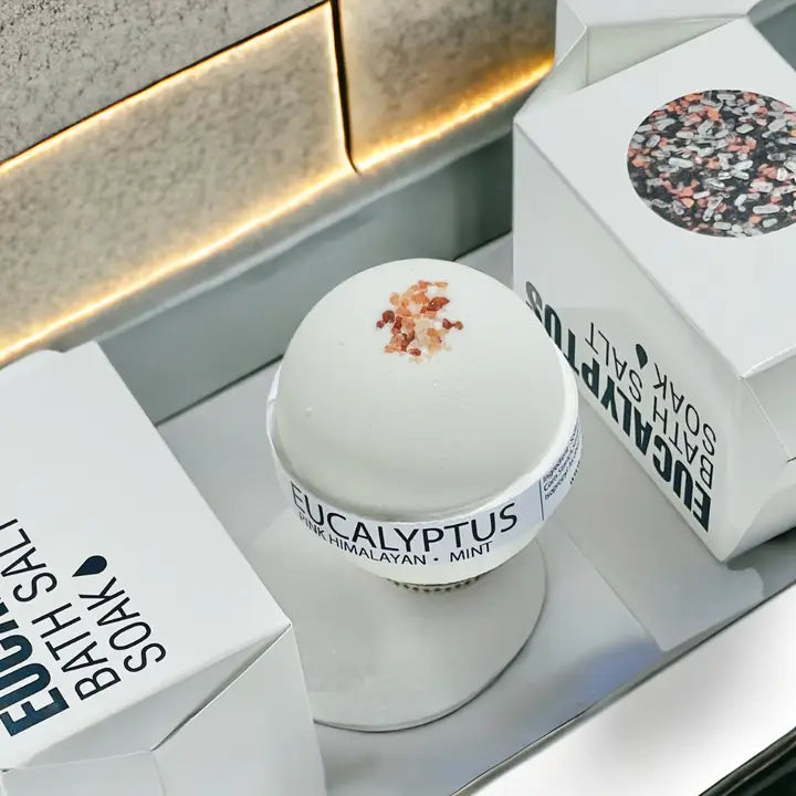 Eucalyptus Menthol Black Lava Bath Salt 453g-Pure Drop-Live in the Light Naturally Ltd