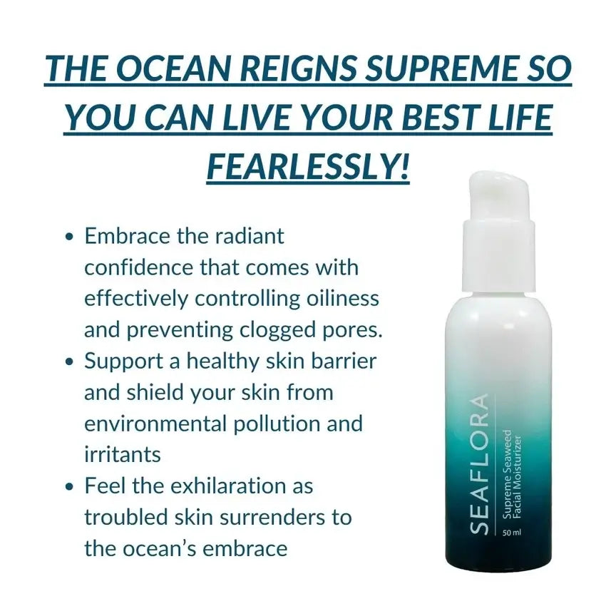 Seaflora Supreme Seaweed Facial Moisturizer 50ml-Live in the Light Naturally Ltd