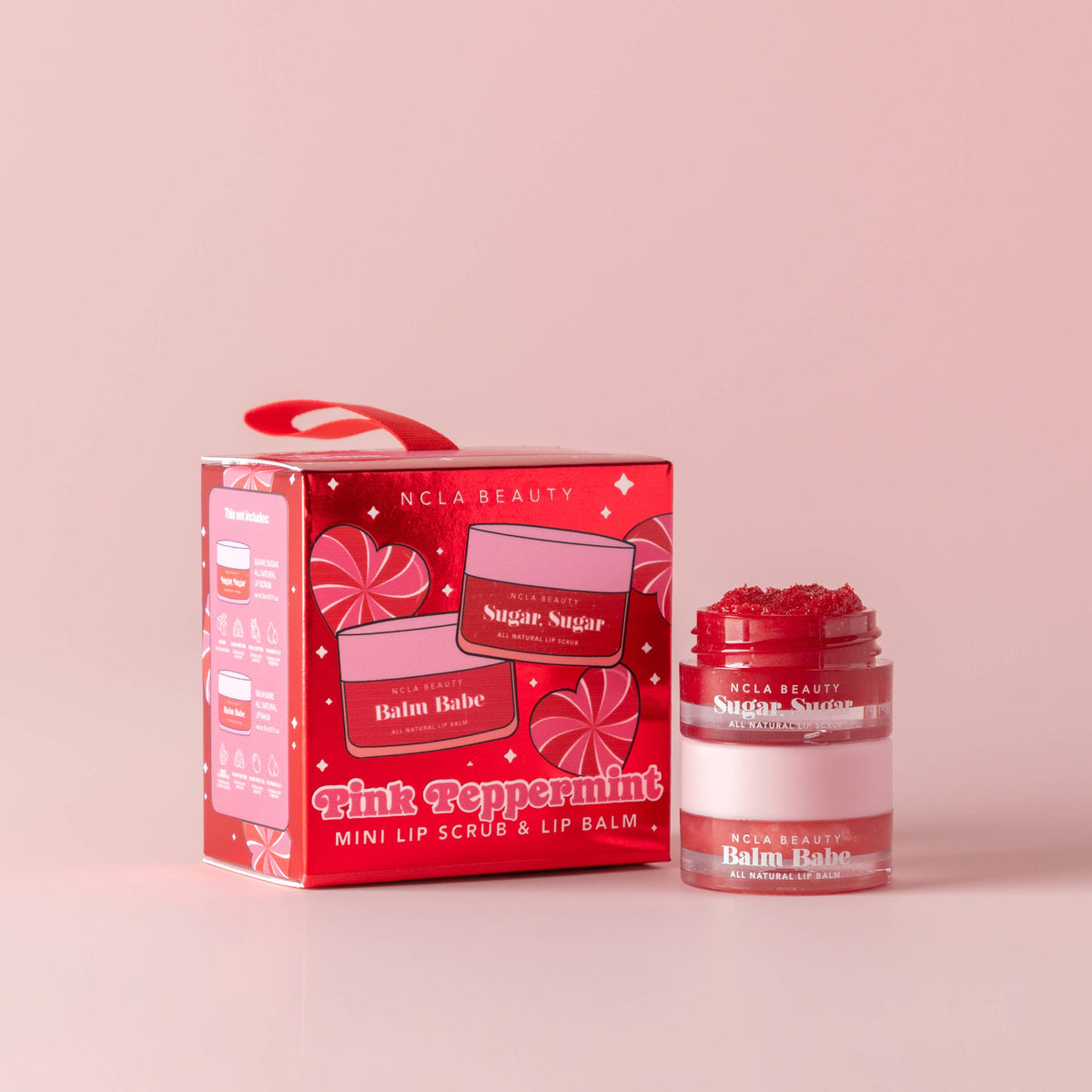 Ornament Mini - Pink Peppermint Lip Scrub + Balm Set