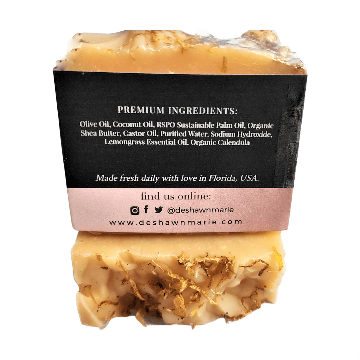 Lemongrass Calendula Soap Bar - Soap Boutique