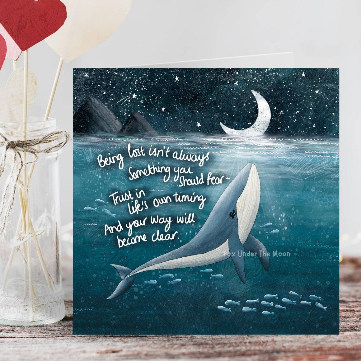 'Find Your Way' - Greeting Card by Fox Under The Moon
