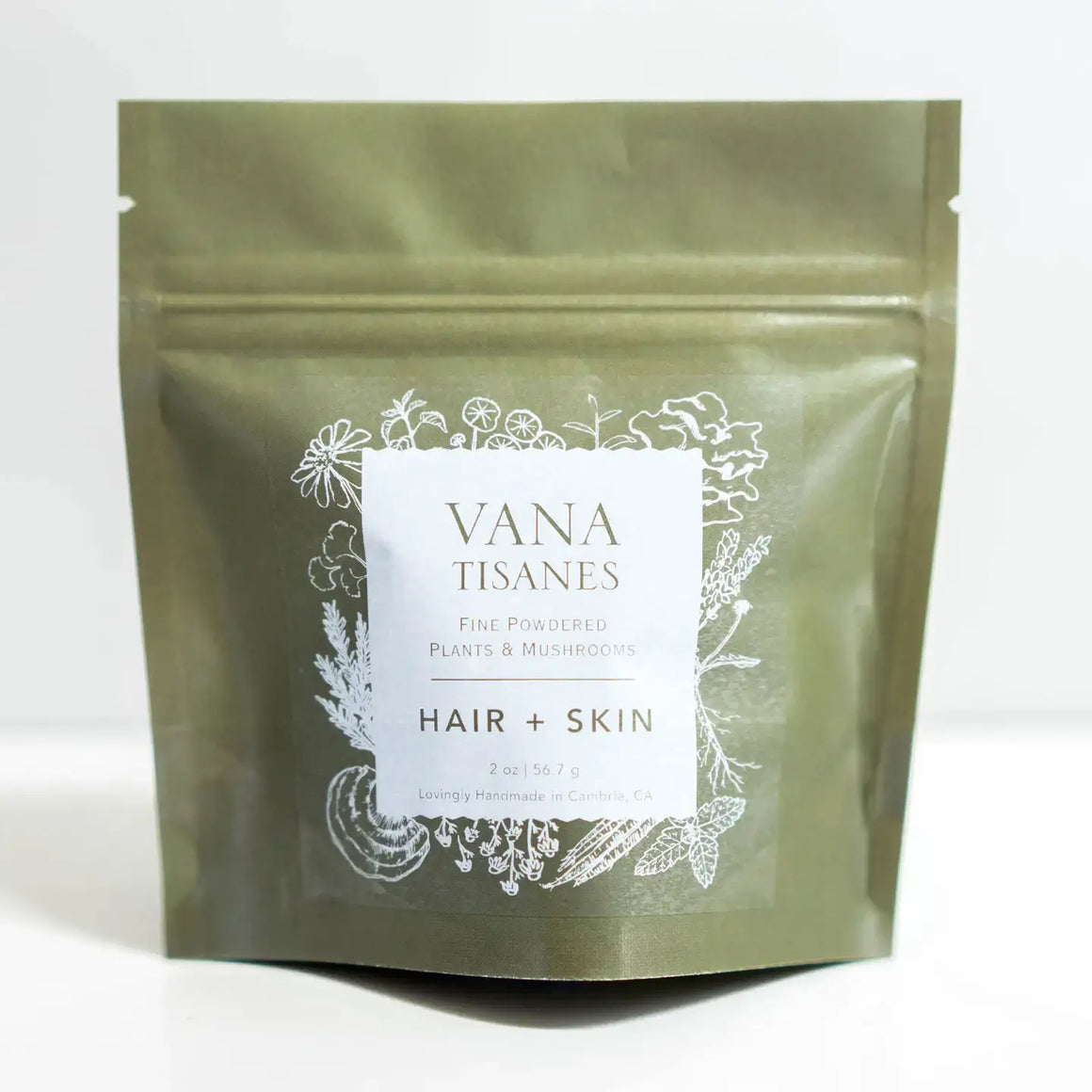 Hair + Skin Plant & Mushroom Powder For Beauty Health