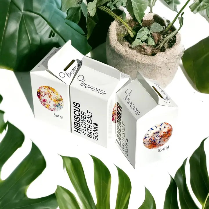 Hibiscus Flower Bath Salt 453g-Pure Drop-Live in the Light Naturally Ltd