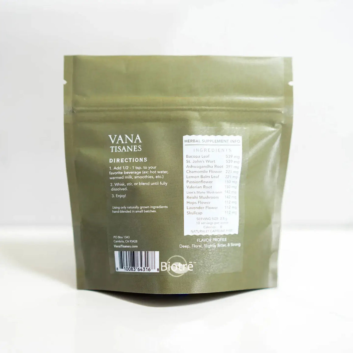 Calm Plant & Mushroom Powder For Anxiety & Stress Relief