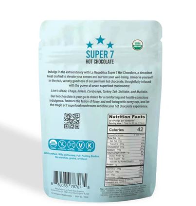 Hot Chocolate with 7 Superfood Mushrooms 227g - La Republica