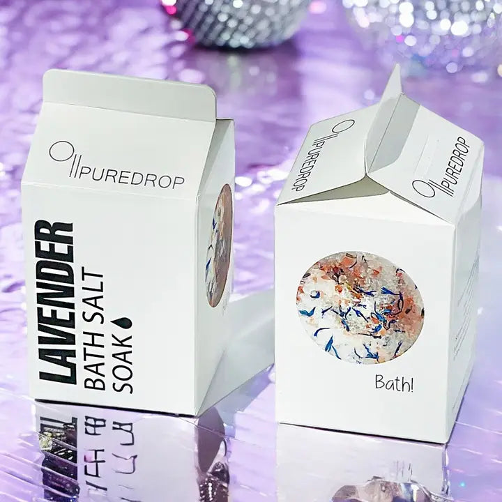Lavender Pink Romance Bath Salt 453g-Pure Drop-Live in the Light Naturally Ltd