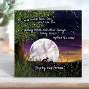 'Step By Step' - Fox Under The Moon Love Card