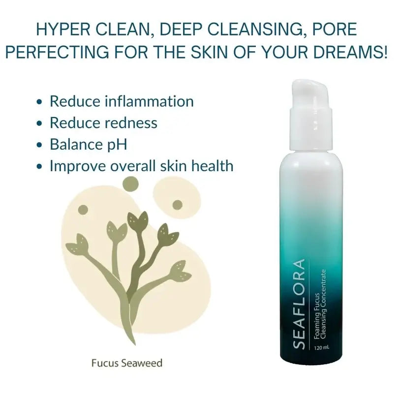 Seaflora Foaming Fucus Cleansing Concentrate 120ml-Live in the Light Naturally Ltd