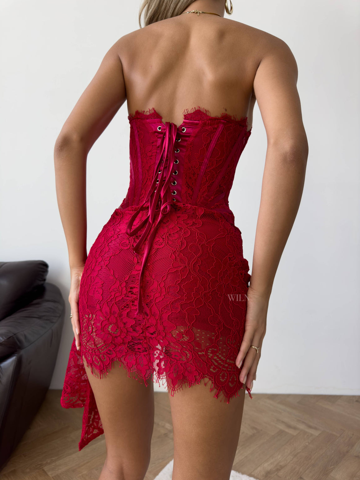 BABYCAT Mini Dress Sexy Floral Lace Fabric Piece