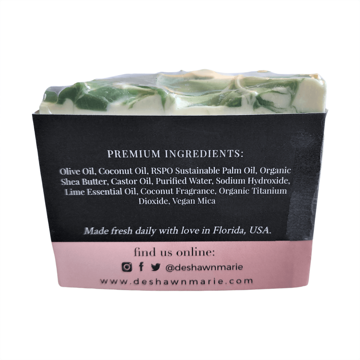 Coconut Lime Bar Soap -  Soap Boutique