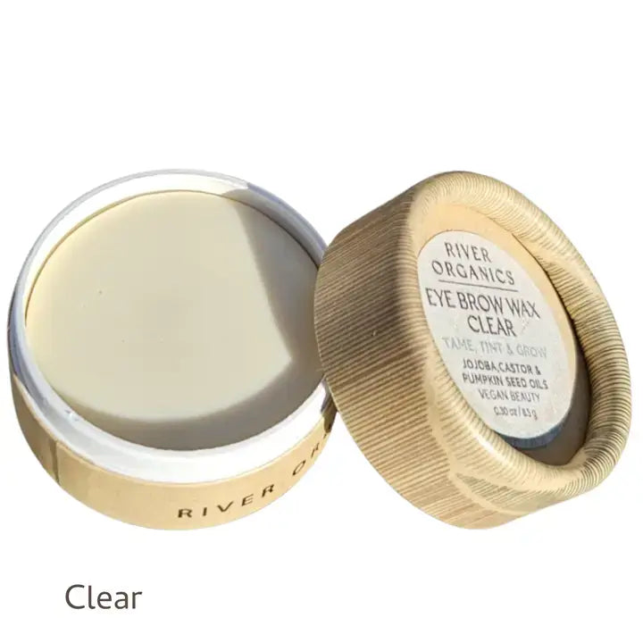 Clear Vegan Eyebrow Wax 8.45g-River Organics-Live in the Light Naturally Ltd