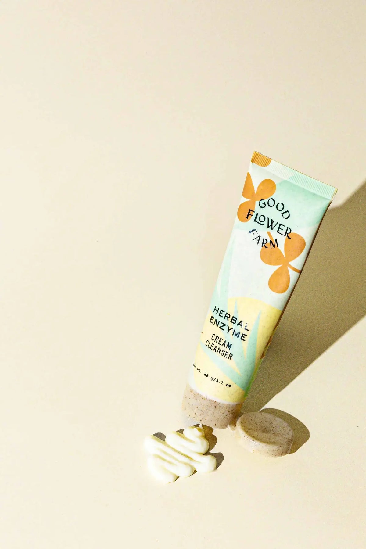 Herbal Enzyme Cream Cleanser / Eco Plastic-Free Tube