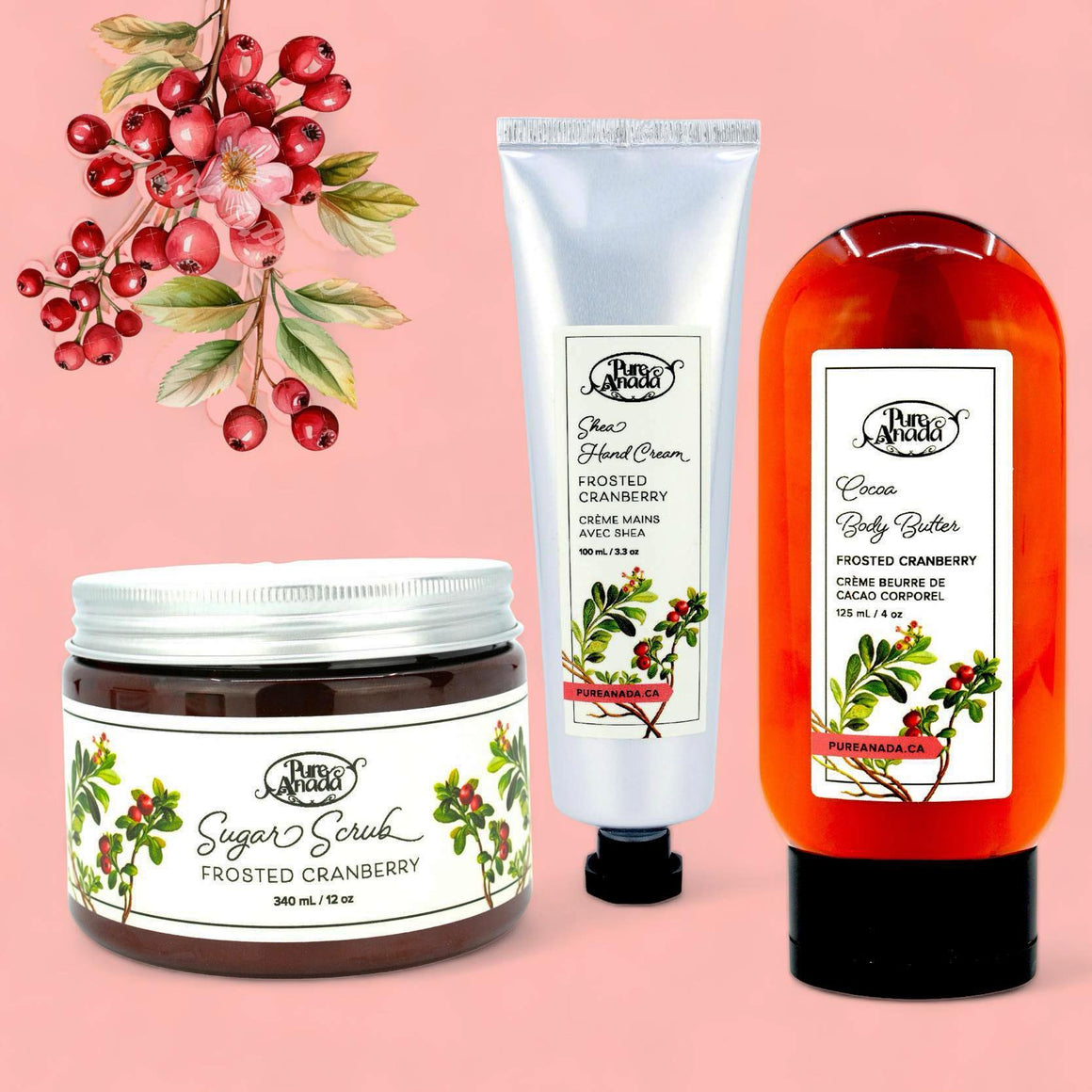 Frosted Cranberry Collection - Scrub & Polish - Pure Anada
