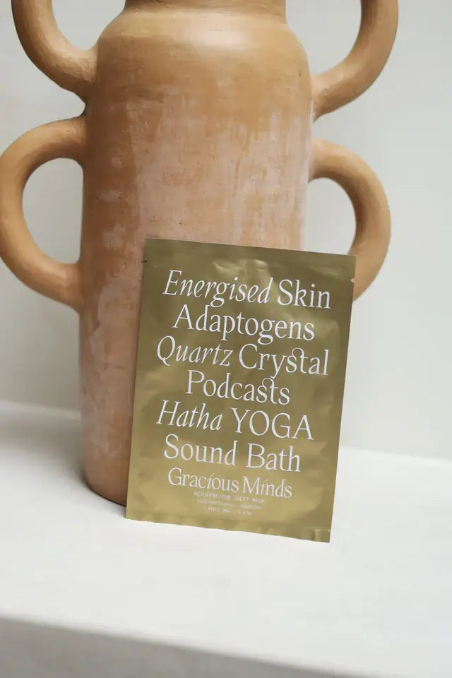 Rejuvenation Gold Sheet Mask 20ml-Gracious Minds-Live in the Light Naturally Ltd