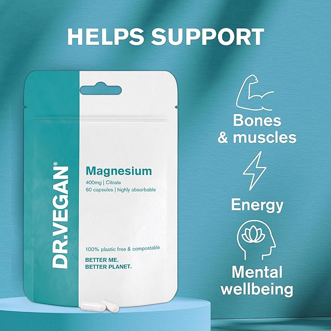 DR.VEGAN Magnesium 400mg - 60 Capsules