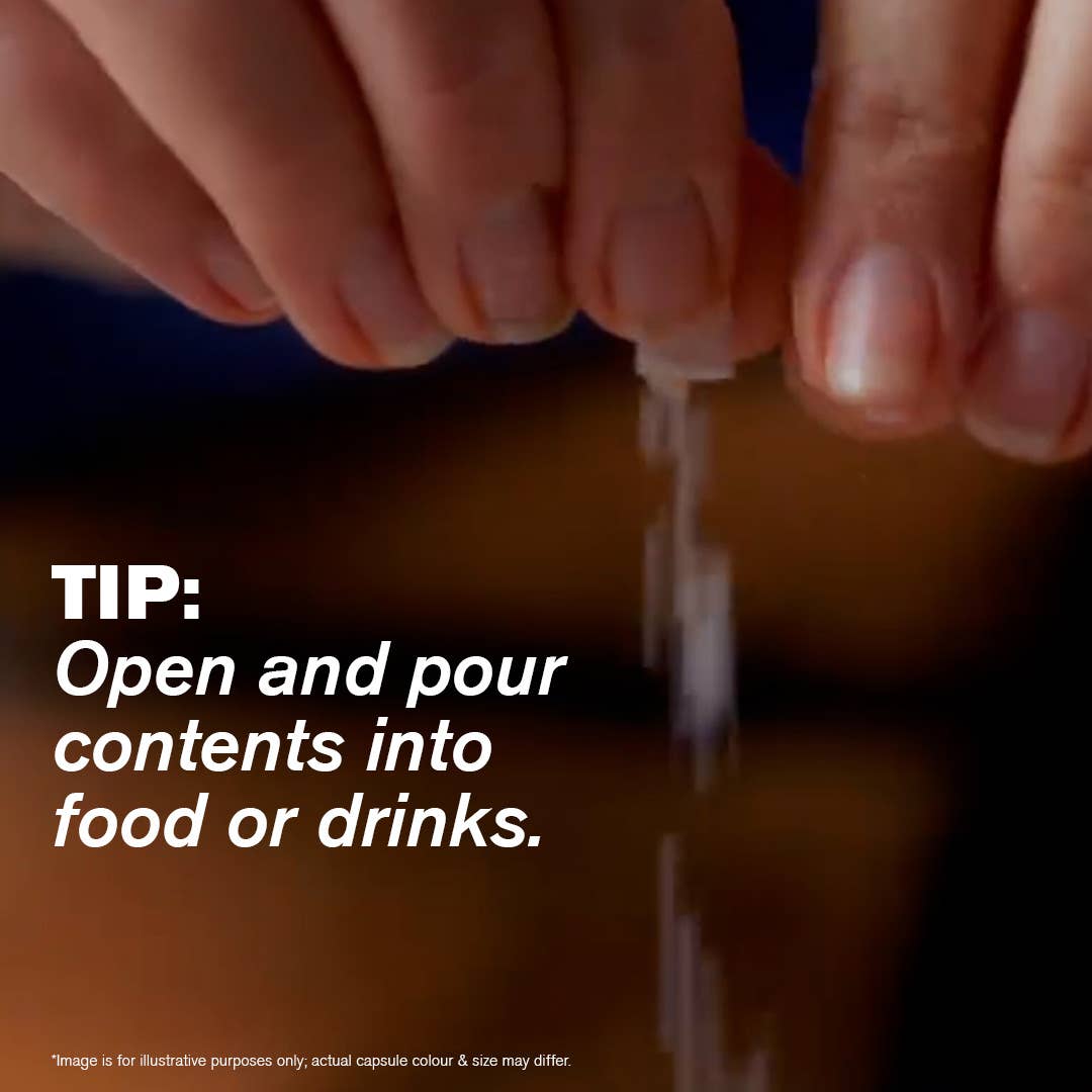 Tip for high absorption magnesium citrate supplement: open and pour contents into food or drinks.
