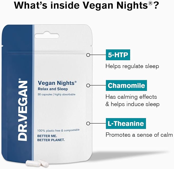 DR.VEGAN Nights Relax & Sleep 30 Capsules