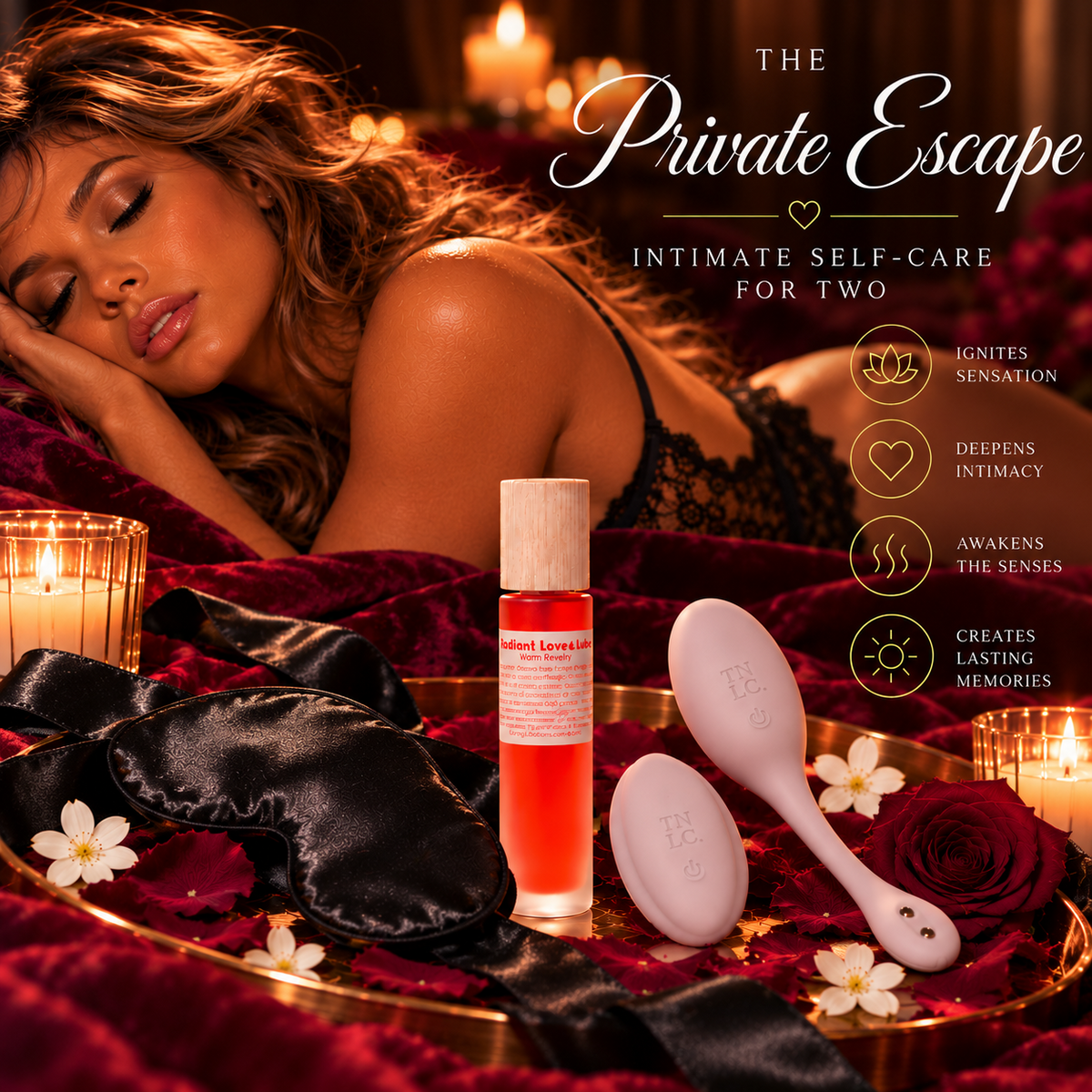The Private Escape romantic gift set lifestyle image 1