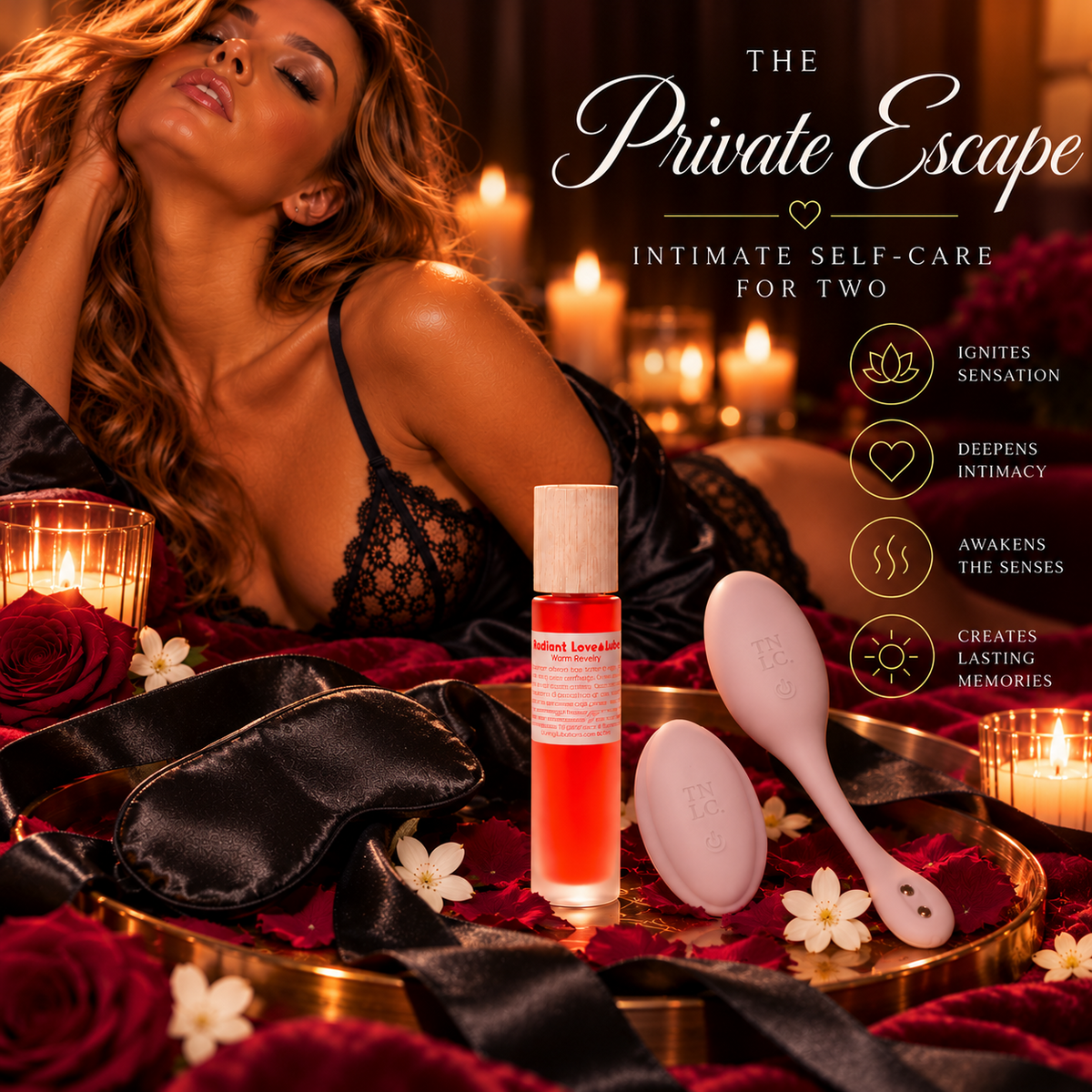 The Private Escape romantic gift set lifestyle image 4