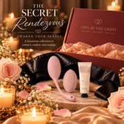 The Secret Rendezvous gift set with Nepeta Love Egg, Kanuka satin strip blindfold and Simply Arousal Serum 30ml