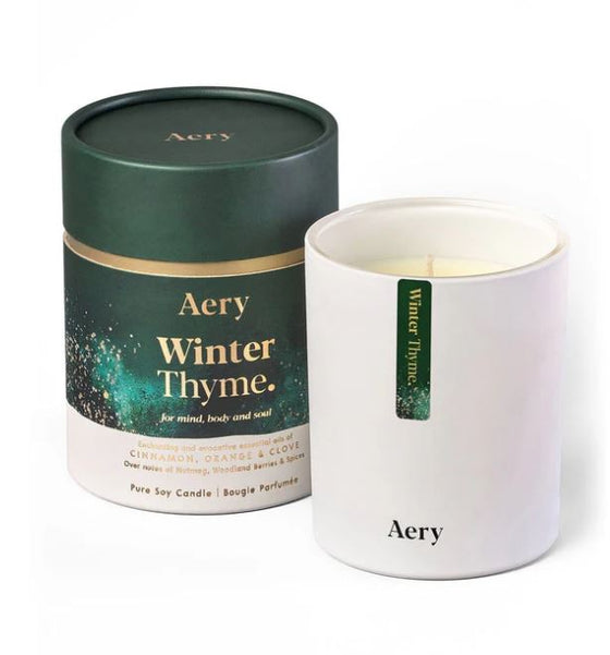 Winter Thyme Scented Candle - Orange Clove and Thyme 150g