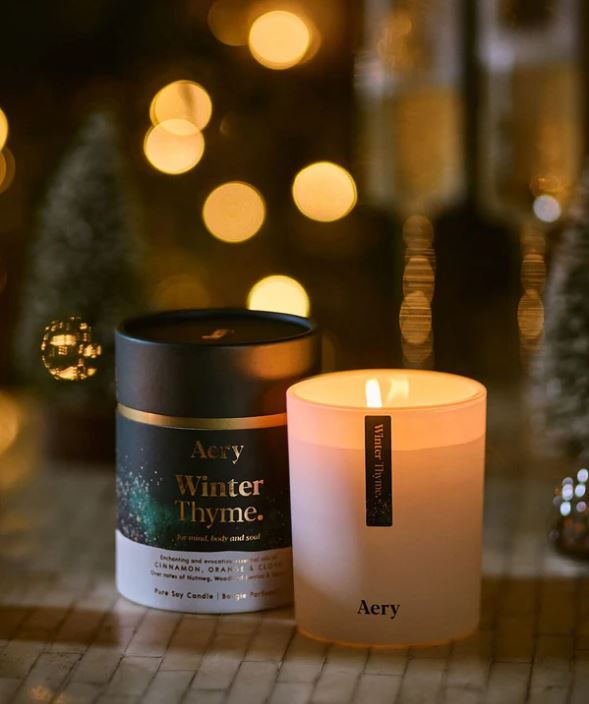 Winter Thyme Scented Candle - Orange Clove and Thyme 150g